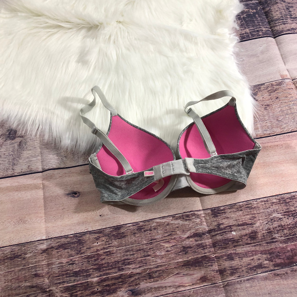 PINK VS Where Everywhere Push-Up Bra - Gray - Picture 2 of 3
